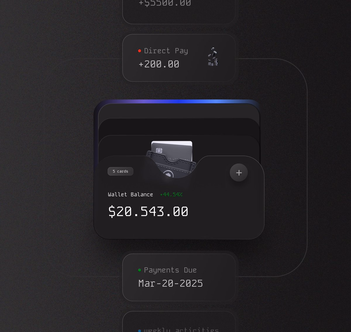 Is this clean Dark Bento Design? - Saad.fig 