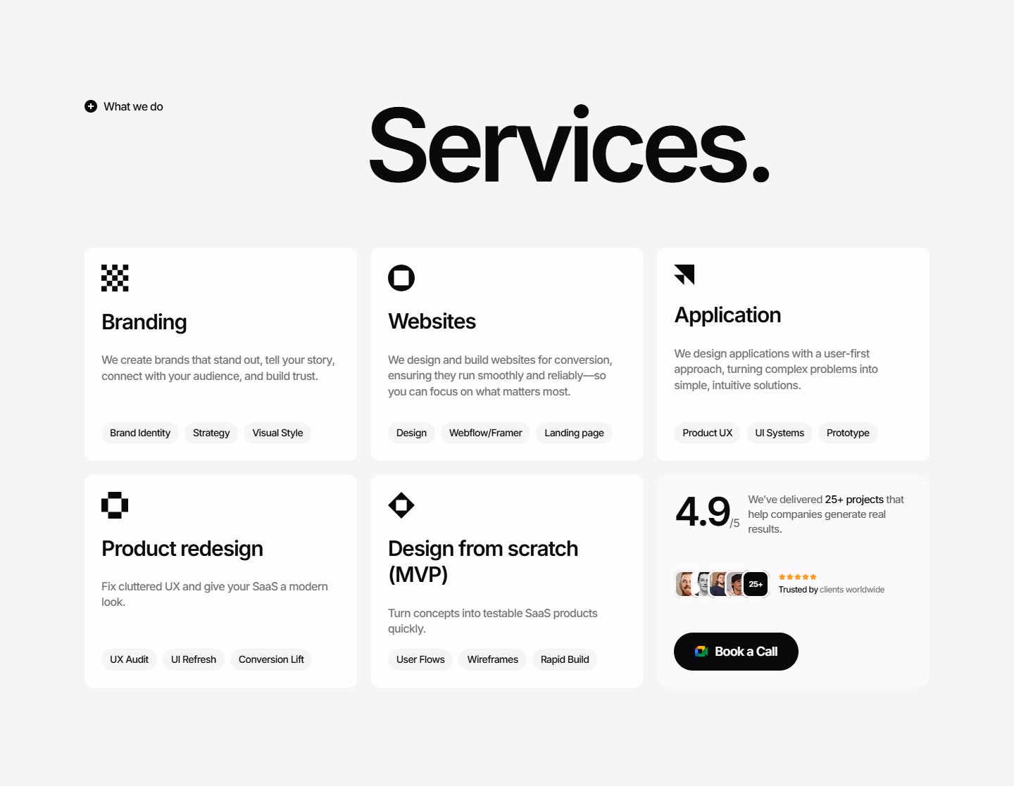Service section design - Areeba