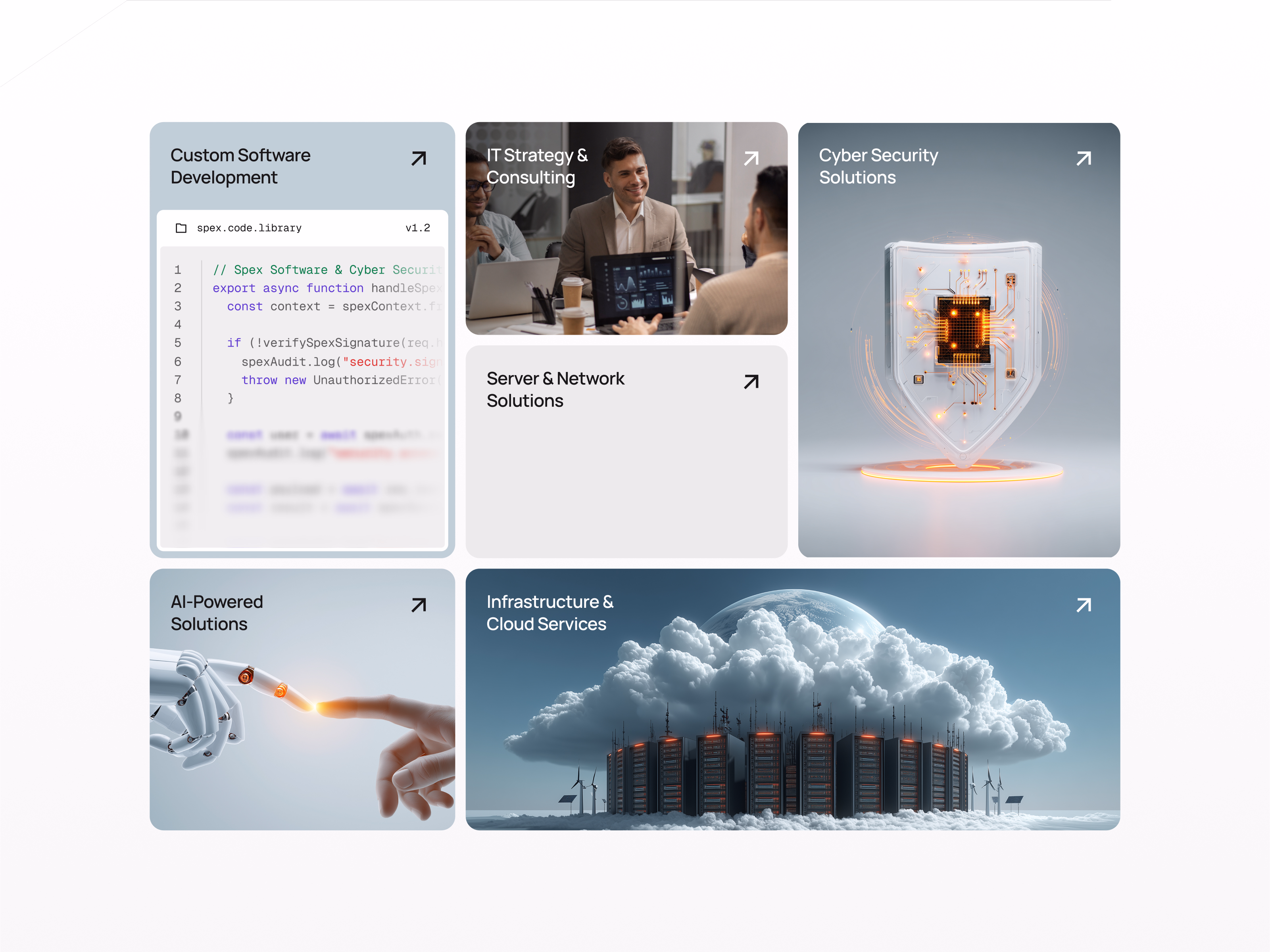 Enterprise agency bento cards @beewstudio - Cagatayhan