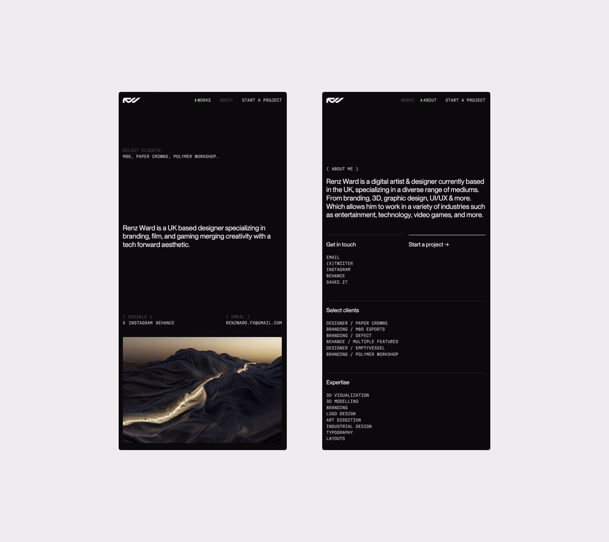 Design inspiration by ivor ^-^