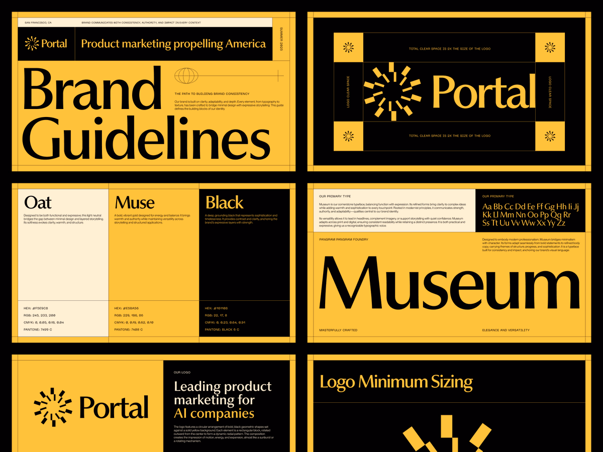 Recent brand guide design. - Kyle Anthony Miller