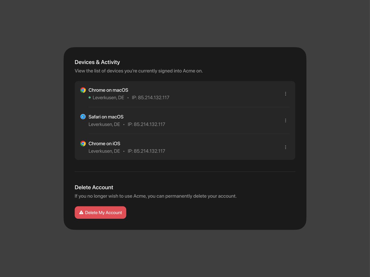 Devices & Activity - Kevin