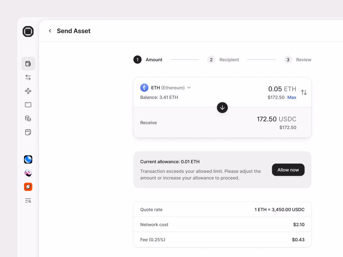 Send Asset Flow - Kevin