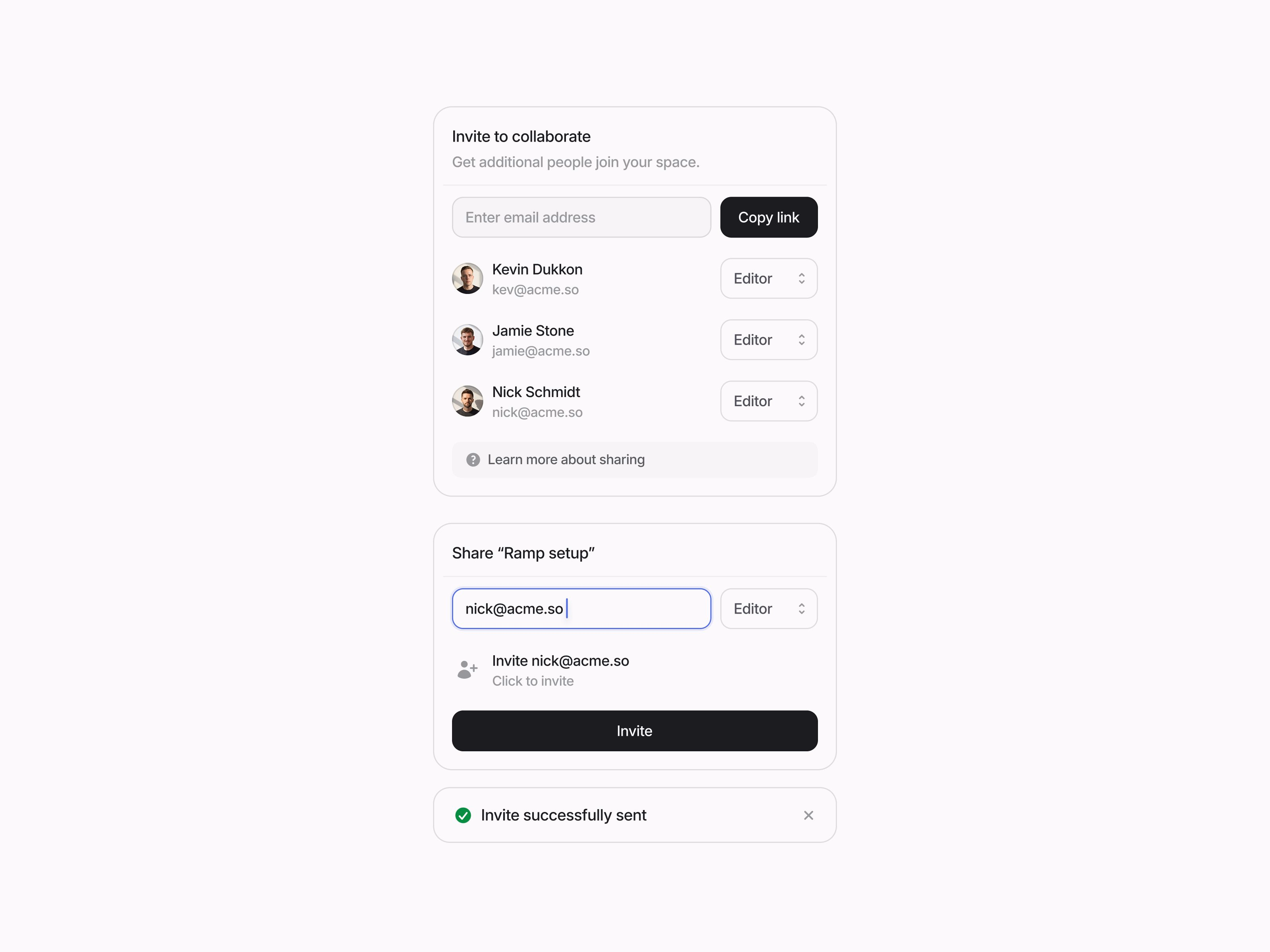 sharing & permissions - Kevin