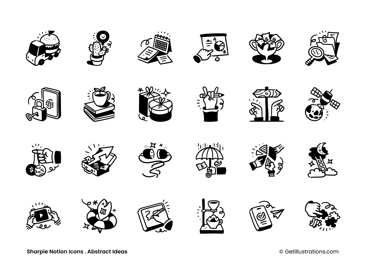 Sharpie icons updates: Abstract ideas are in the making, we know th... - Ramy Wafaa