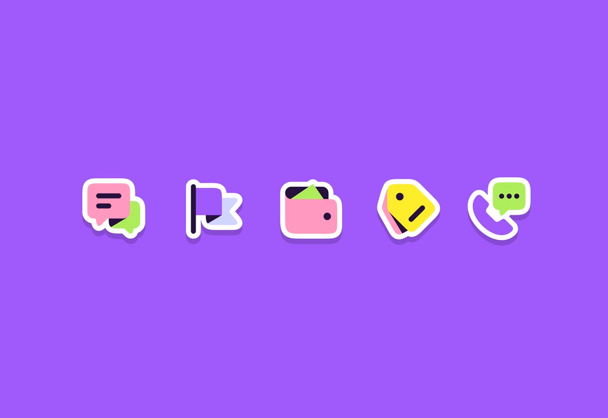 onboarding stickers for http://roamless.com - Dmitri