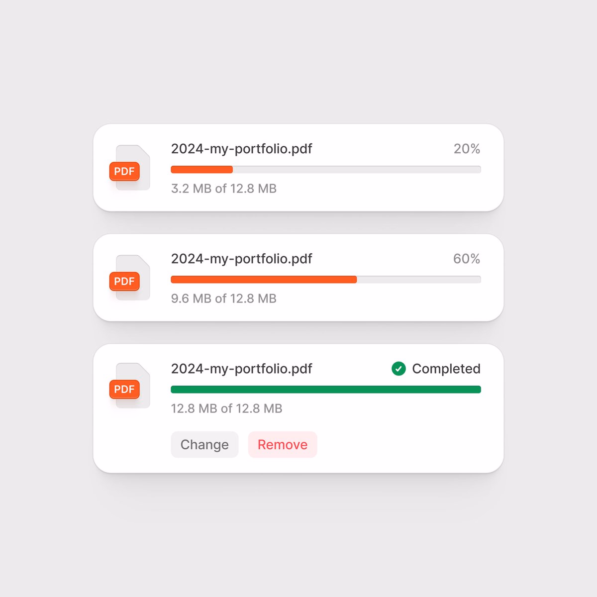File upload process w / @alignui - Erşad