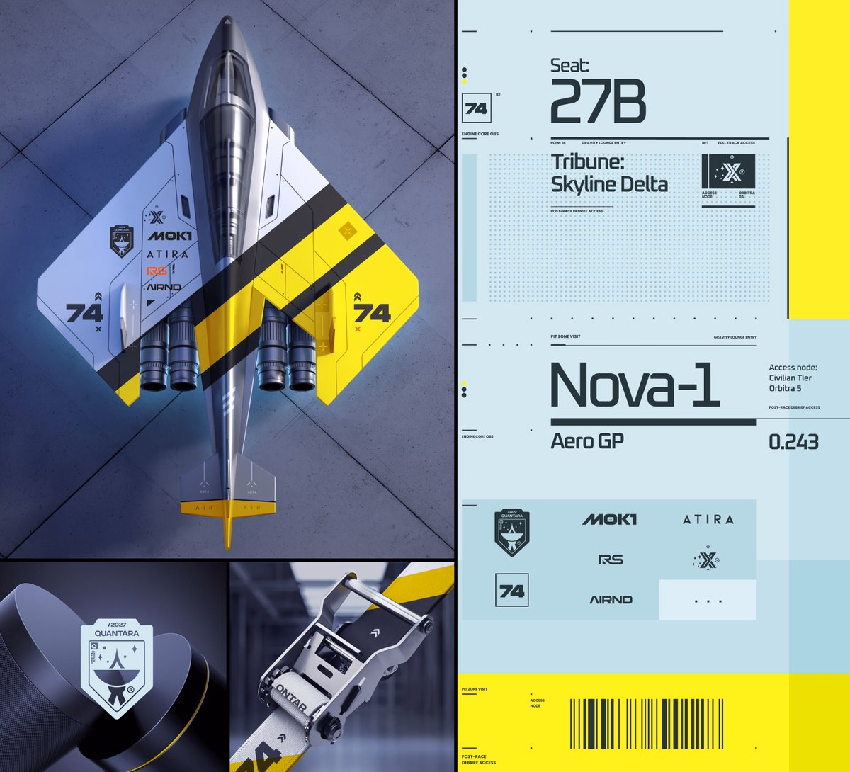 Started working on identity stuff for the NOVA-1 jet racing teams.... - Mike I Creative Mints