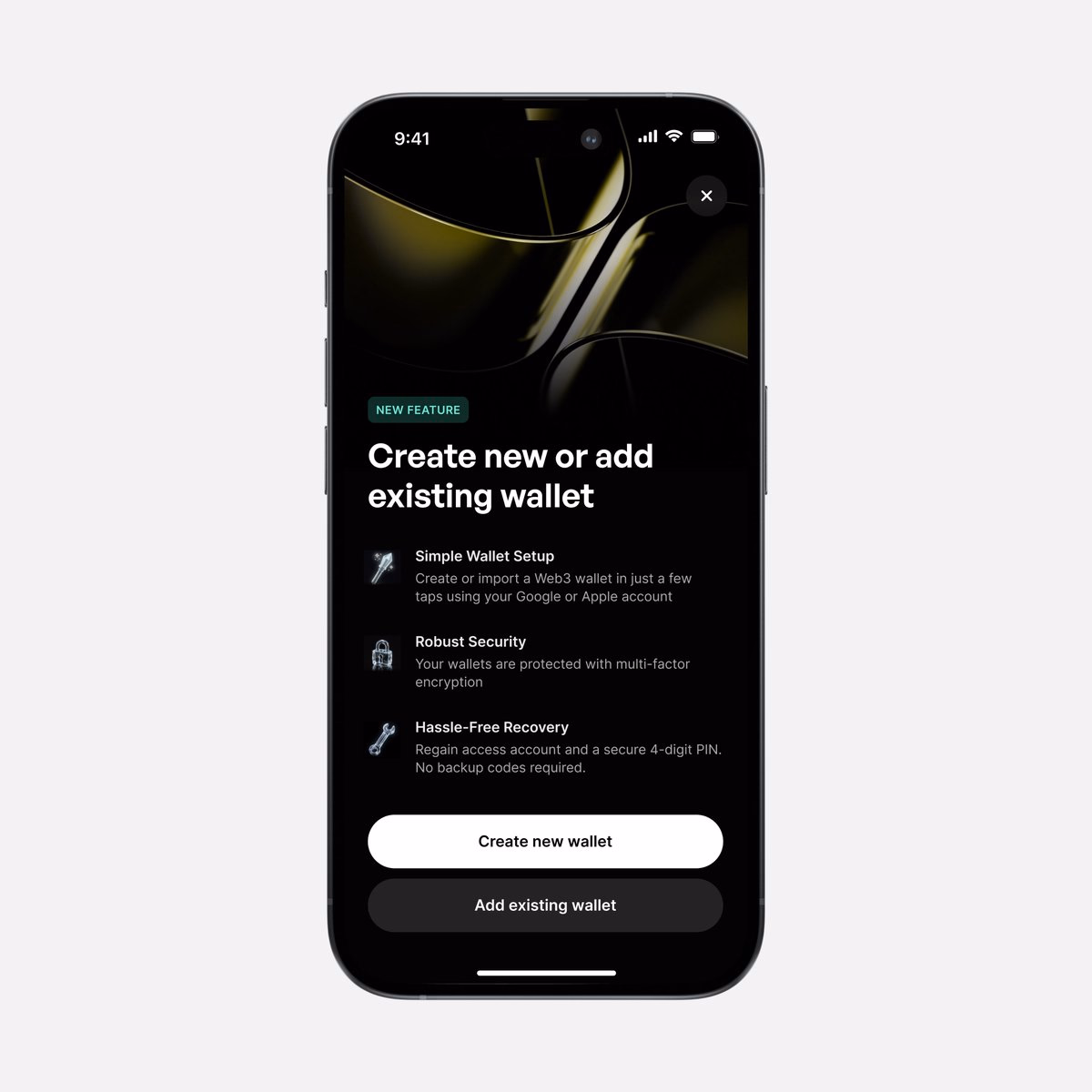 xenotech / create new wallet - Dominik Tyka