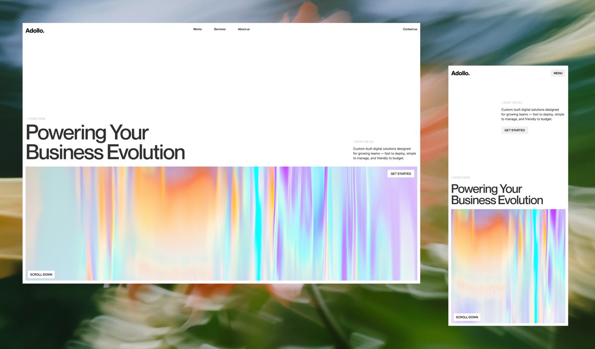 Hero Layout Exploration for both Desktop and Mobile version. Does i... - Basit A. Khan