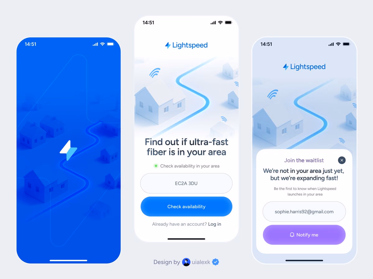 Mobile UI app design onboarding Did I cook? - Alex K