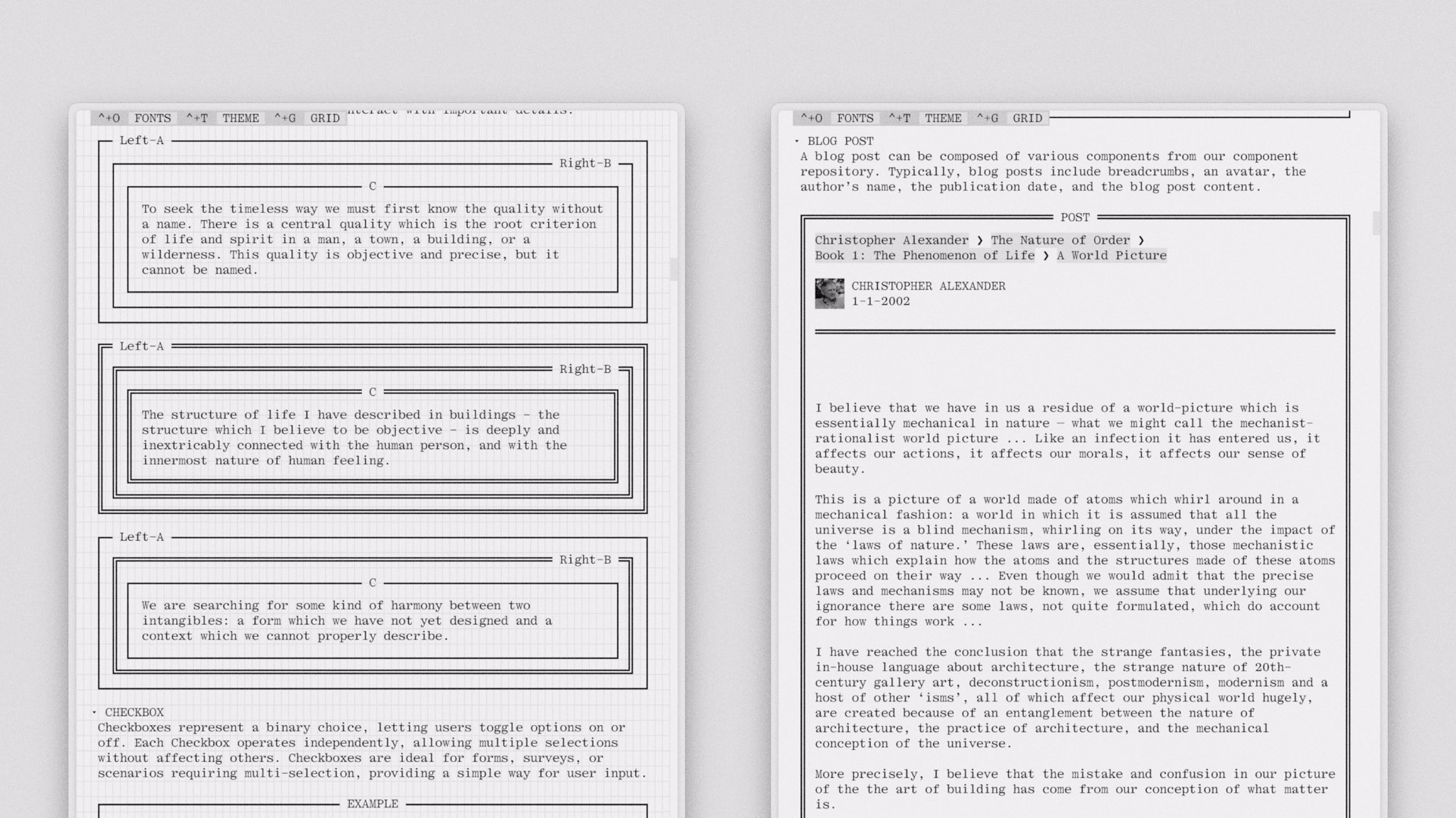 Using Kommuna to explore a monospace journal entry and content sect... - Jimmy Lee