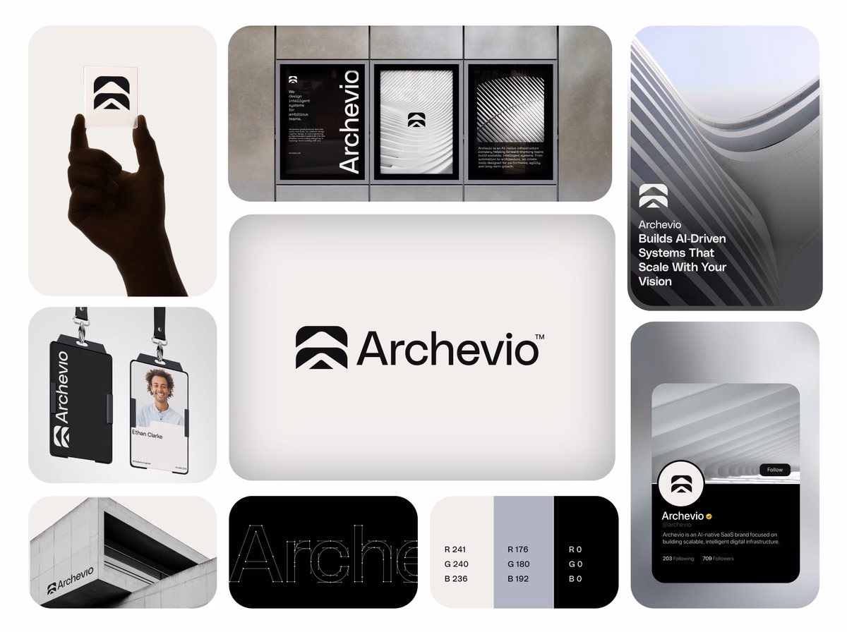 Branding work for Archevio. Now booking new clients! - Faraz | Logo Designer