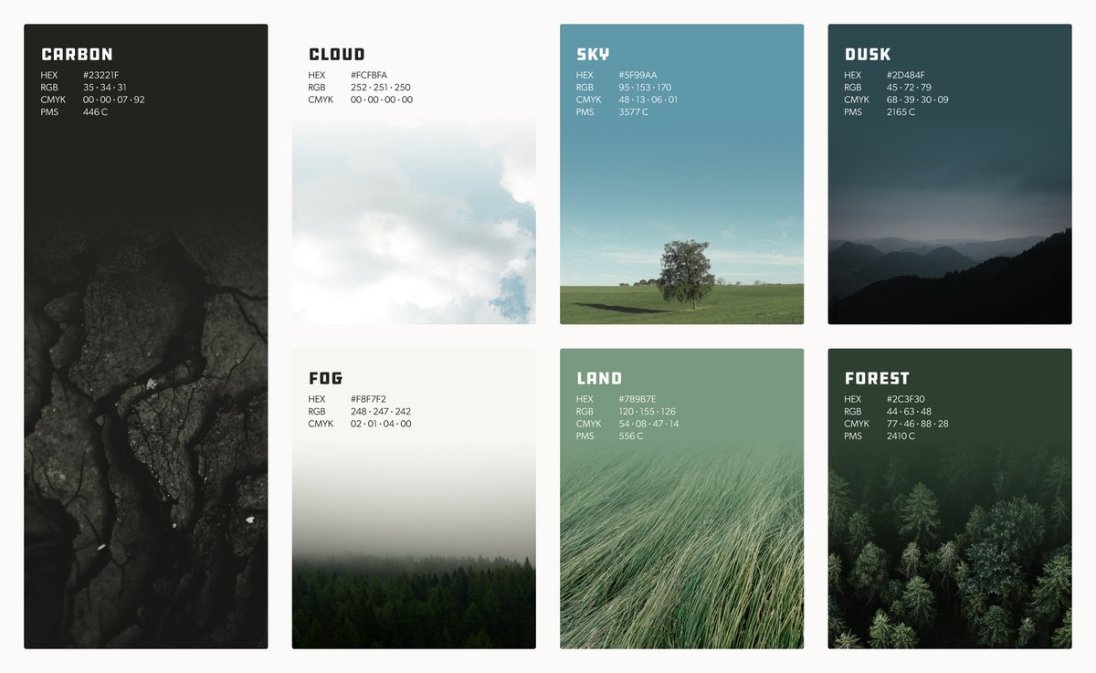 Colour palette breakdown and visual representation. - Brett Lair