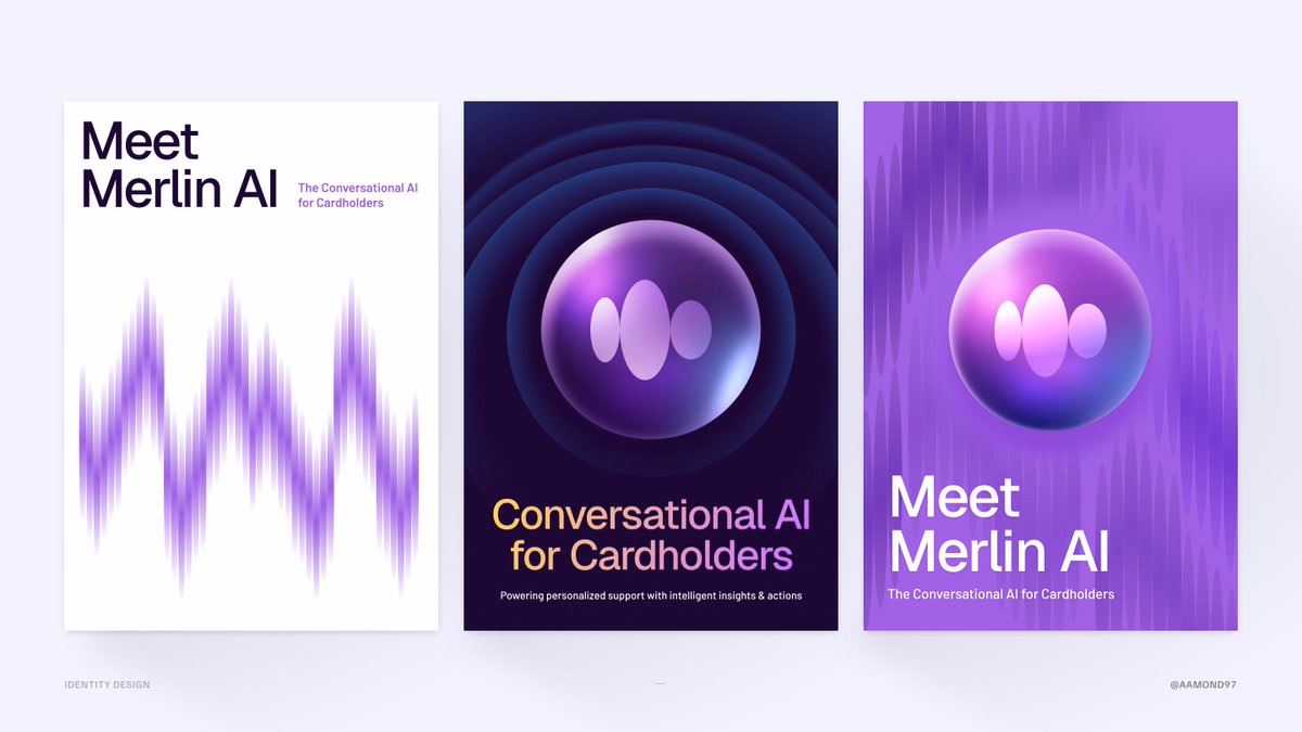 Visual identity for a conversational AI. Explorations around intell... - Aamon
