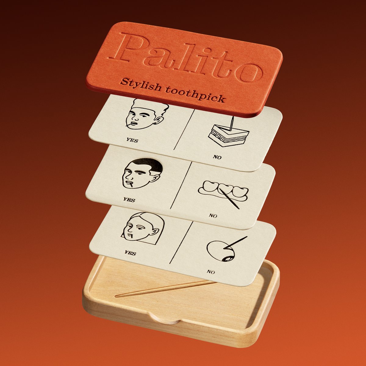 Blending sophistication and playful irreverence, Palito’s toothpick... - The Brand Identity