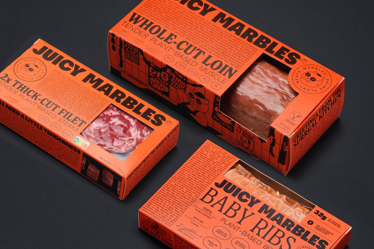 Ljudje’s maximalist packaging for Juicy Marbles rejects plant-based... - The Brand Identity