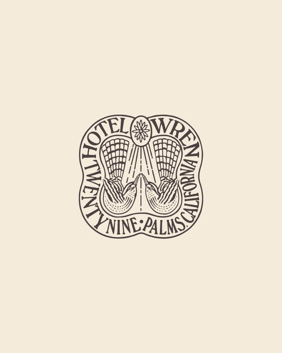 CLUB Studio’s identity for Hotel Wren uses the cactus wren bird as... - The Brand Identity