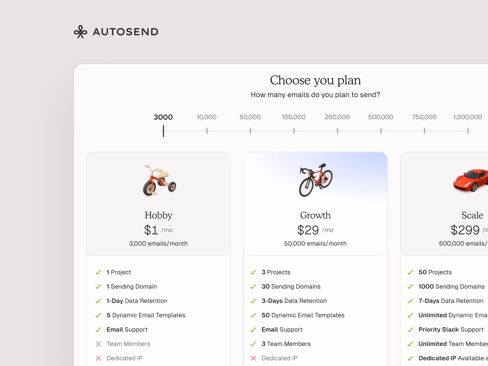 AutoSend pricing, starts at $1 - Akash wants you to join Peerlist so he