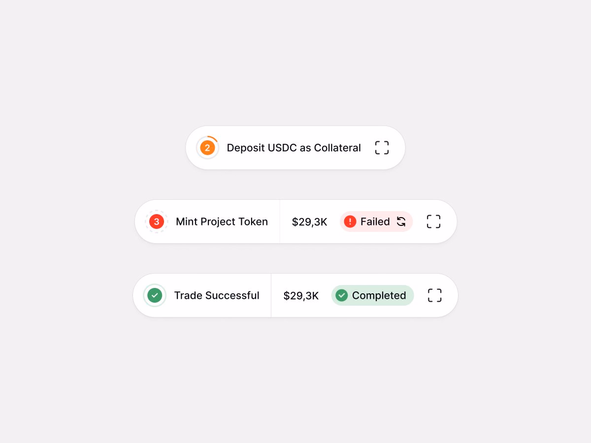 Transaction Steps / Toast States - Kevin