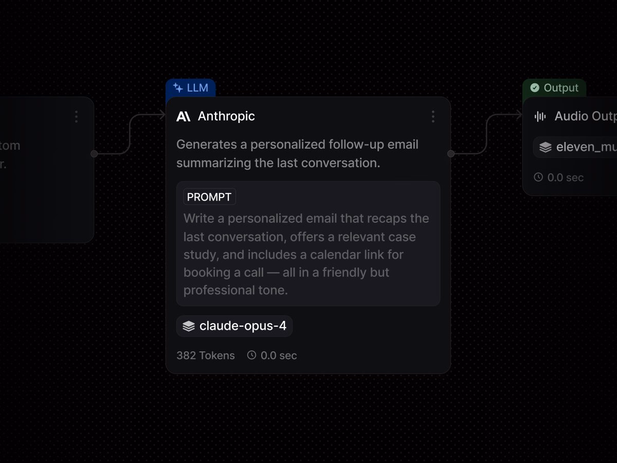AI Workflow Builder / Dark Mode - Kevin
