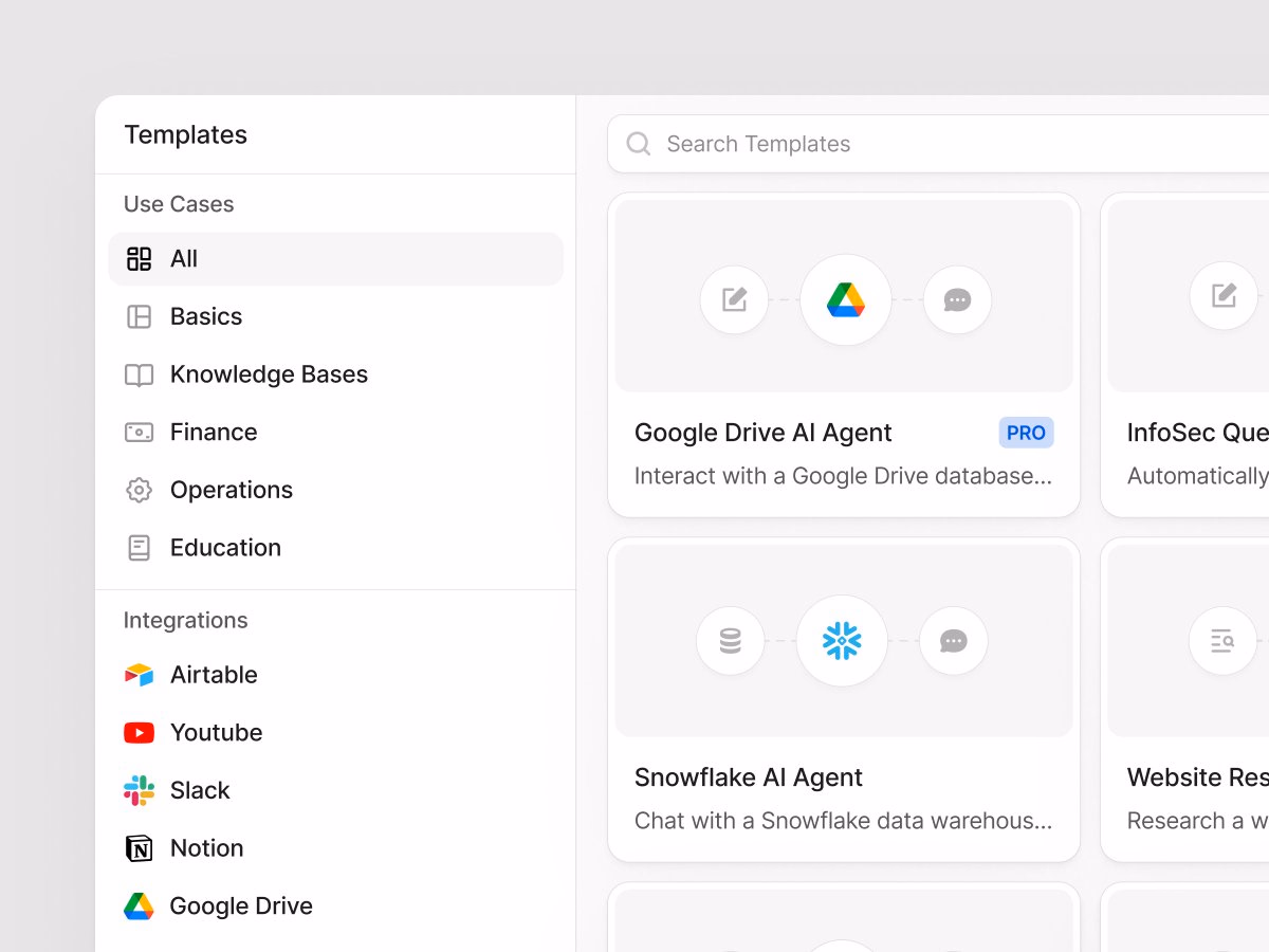 Workflow Templates Modal - Kevin