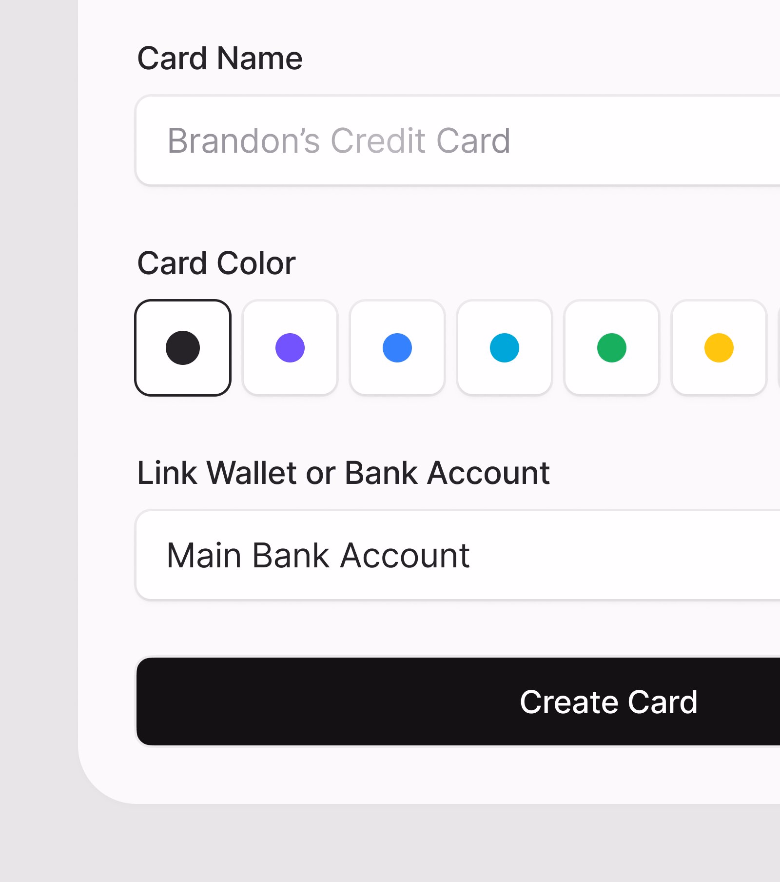 Virtual Card Generation - Kevin