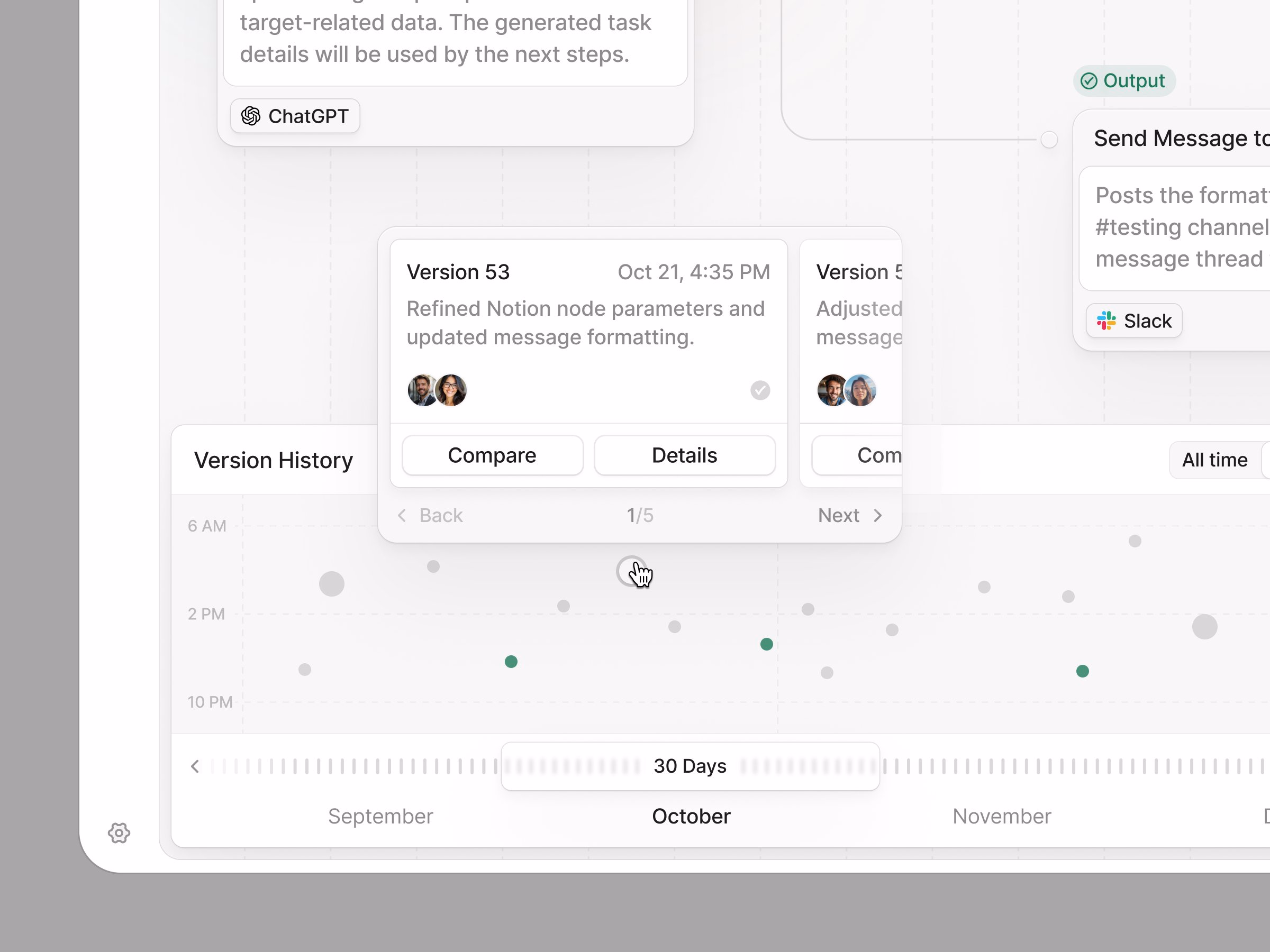 Workflow Version History - Kevin