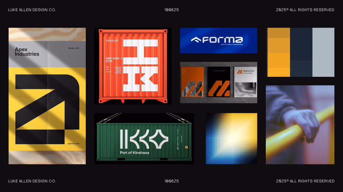 Moodboard for this weeks construction based branding project - Luke