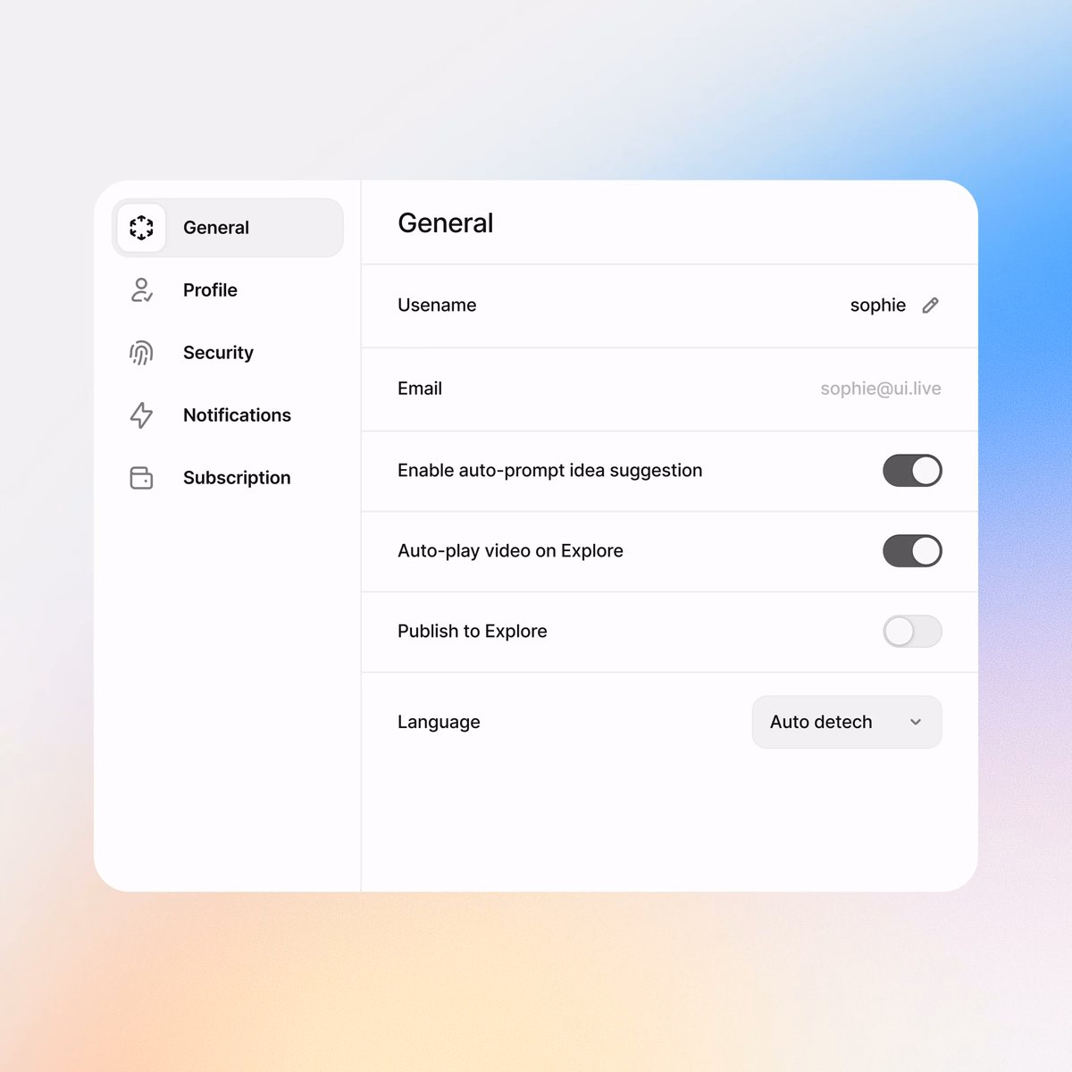 Settings modal - Tran Mau Tri Tam ✪