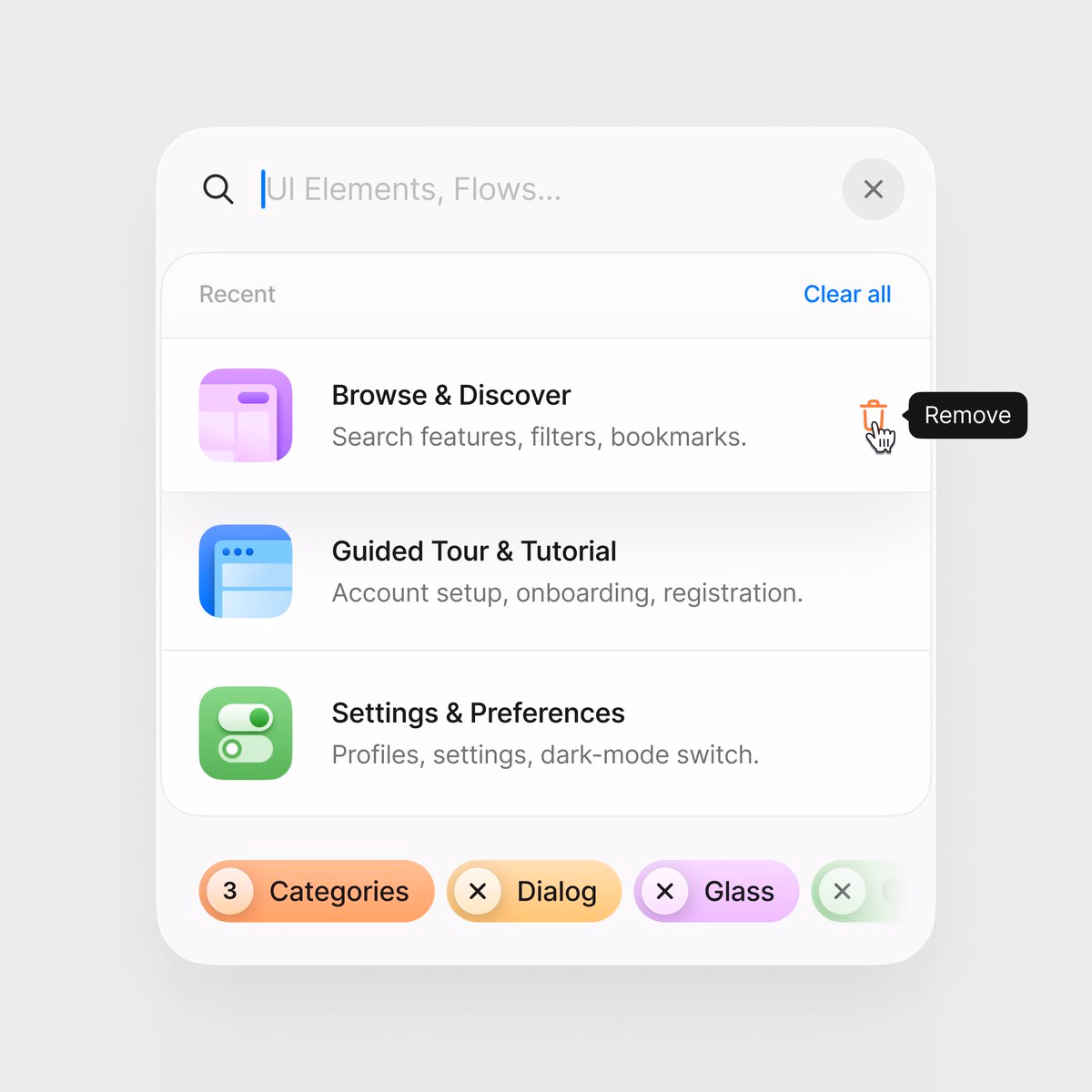 Search modal - Tran Mau Tri Tam ✪