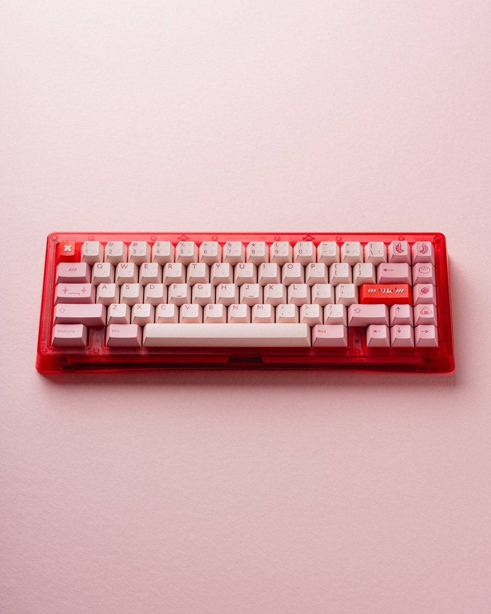 PBTFans Rim R2 keycaps on the Rouge Bauer Lite - Captain Sterling