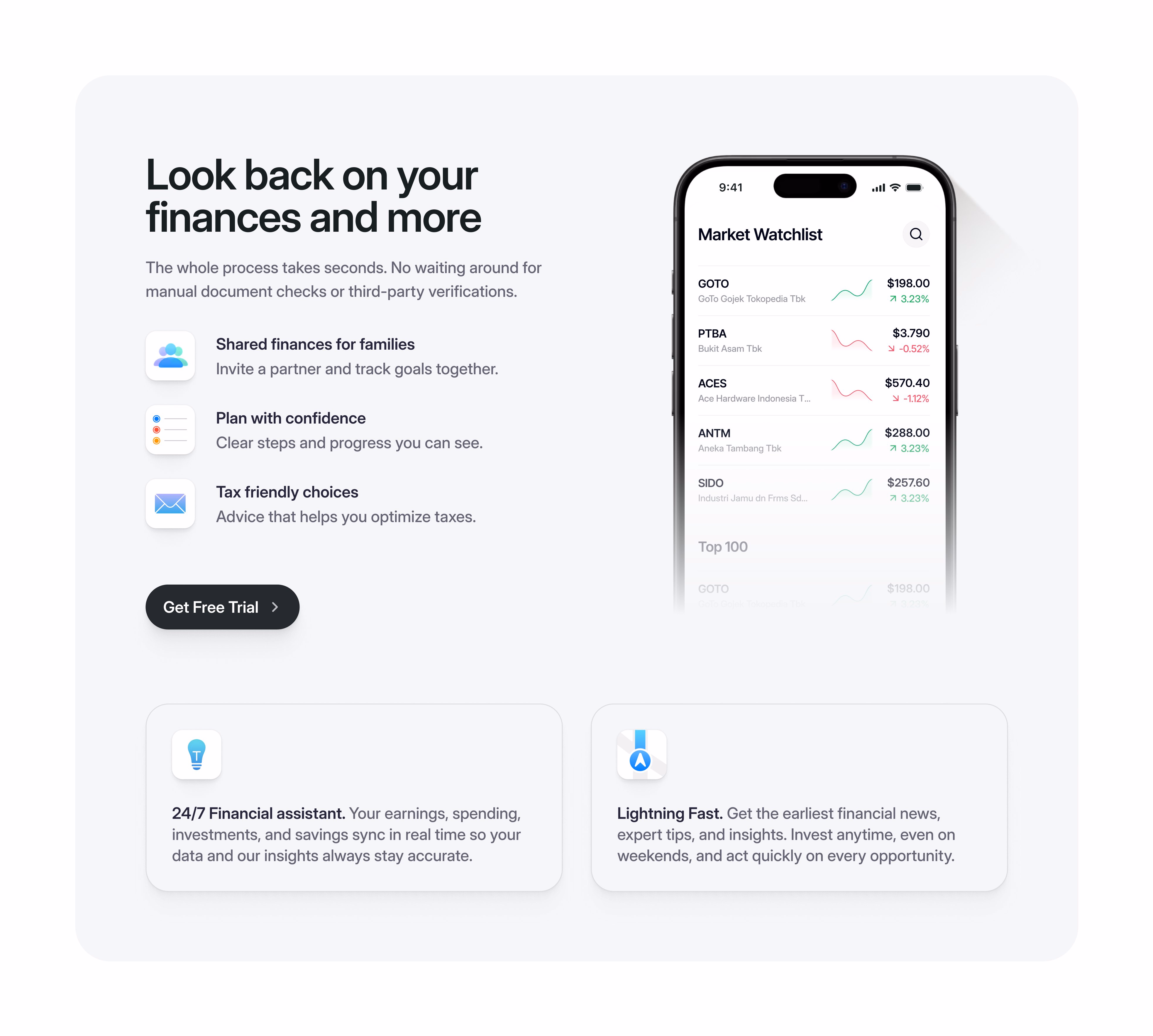 Features section From upcoming template for @framer - Christina
