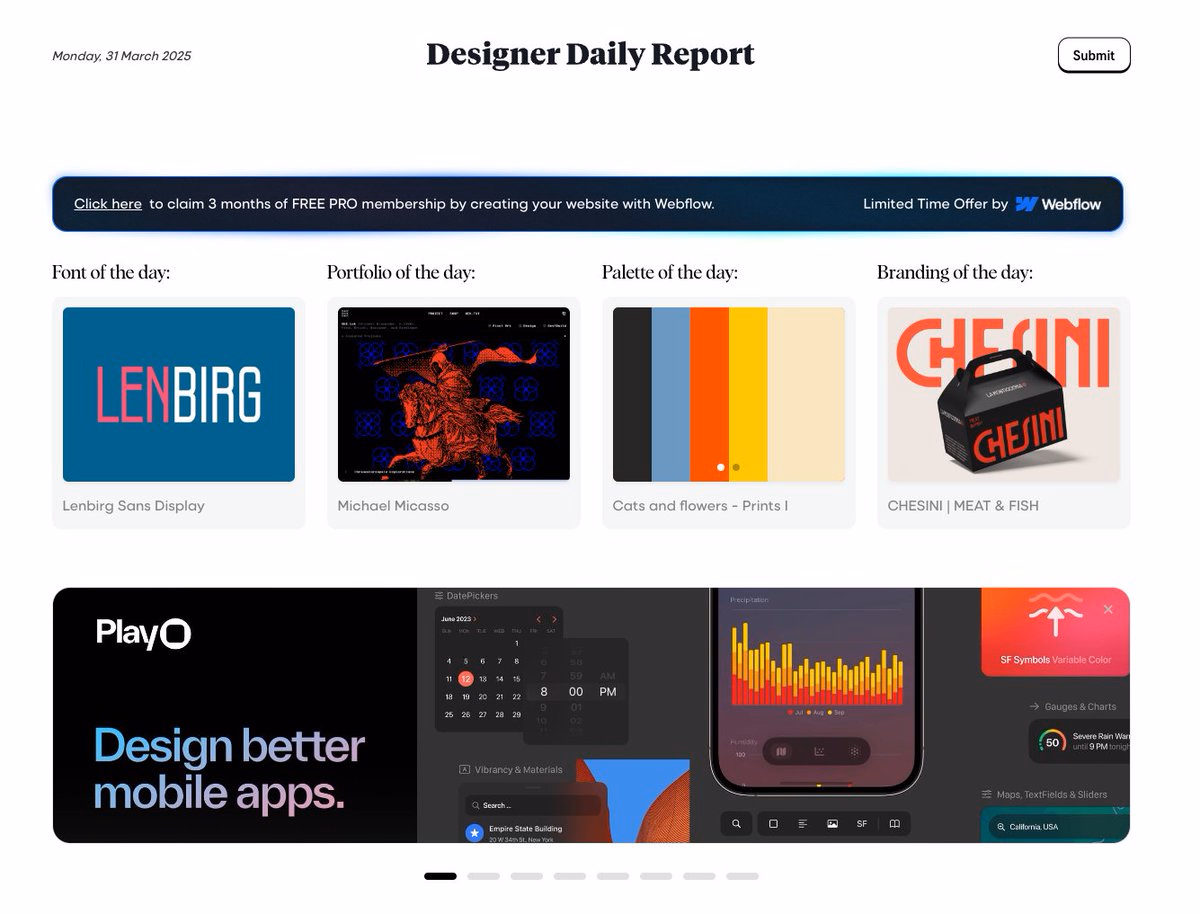 my web got featured in @designerdaily_r 's Portfolio of the day! Th... - MEK.txt 