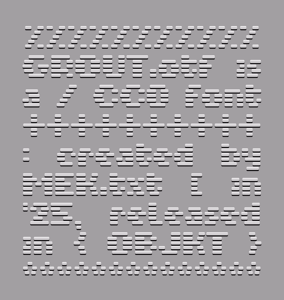 Design inspiration by MEK.txt 