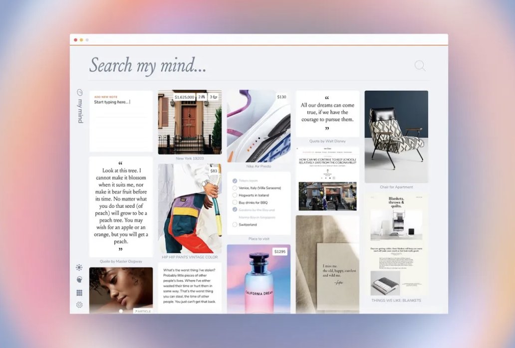 I'm a design geek. I've tested HUNDREDS of apps—and @mymind is the... - Denislav Jeliazkov