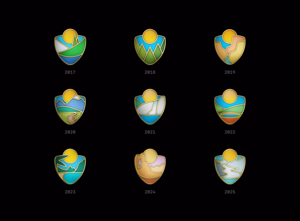 All Apple National Parks Challenge Badges - Andreas Storm