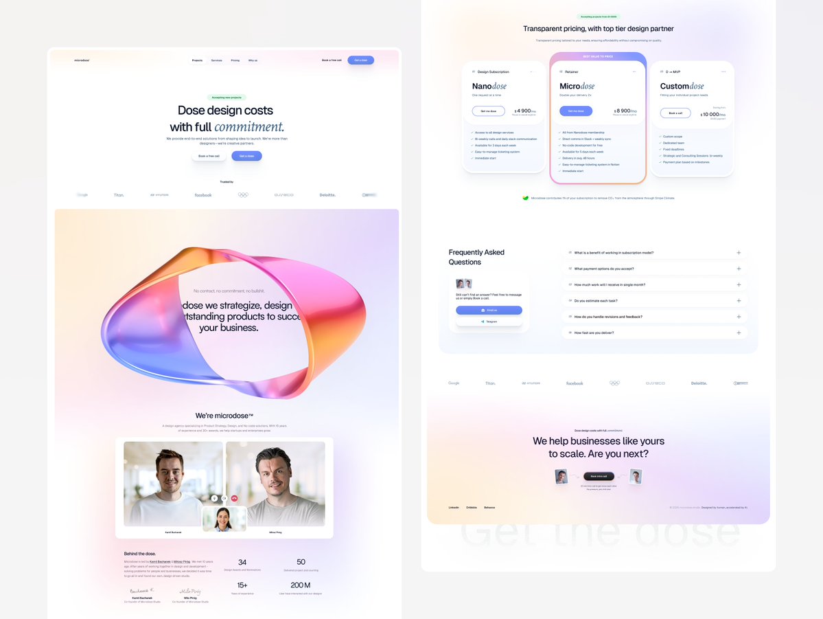 Working on something new for http://microdose.studio wdyt? - Kamil Bachanek