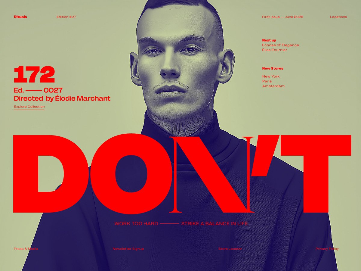 Design Exploration — Playing with Type and Color. - Rajesh Rajput