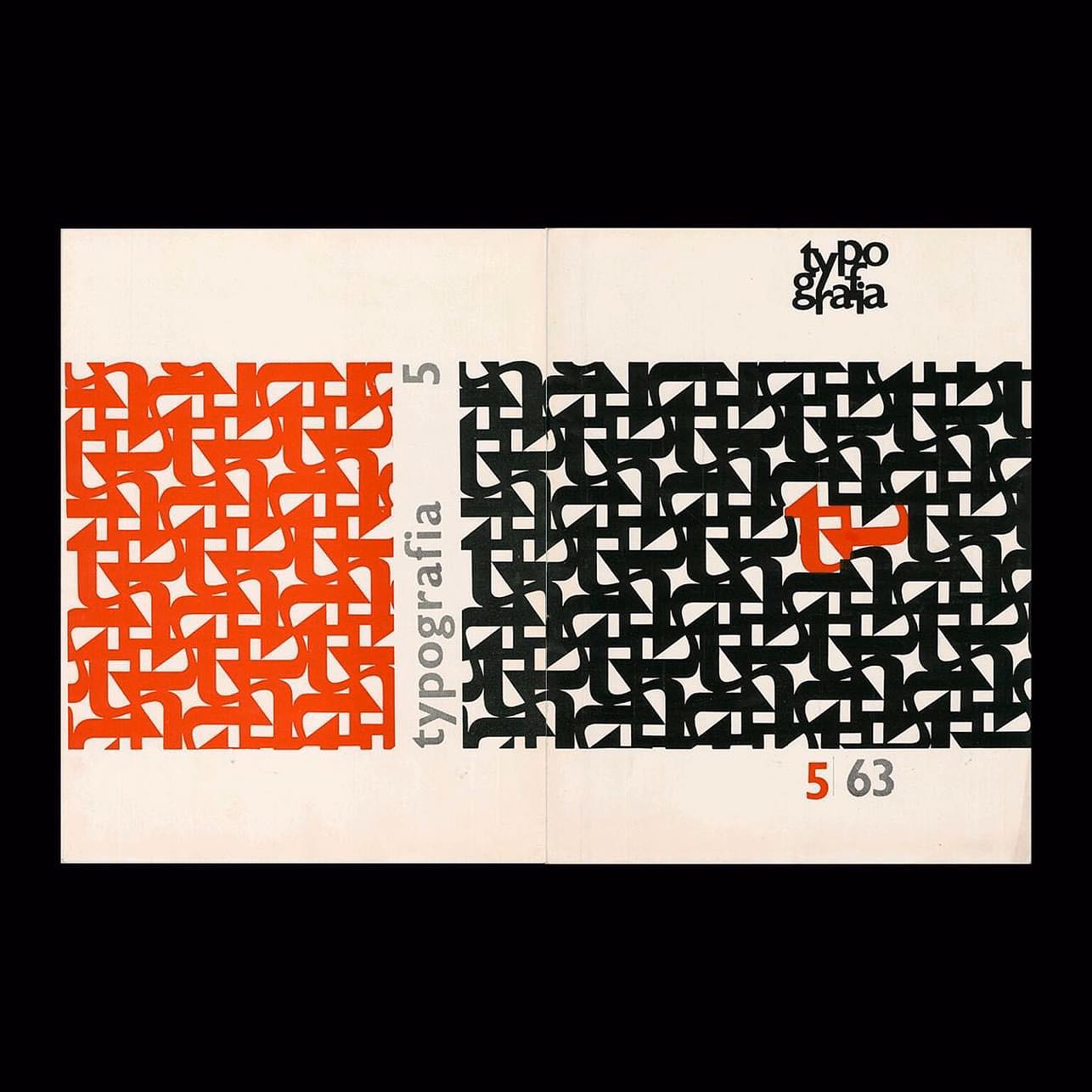 Typografia, ročník 66, 05, 1963. Cover design by Antonín Ernest htt... - Design Reviewed | Graphic Design History