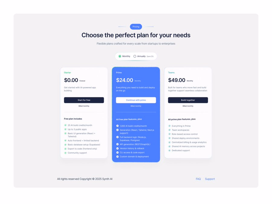 Onboarding for SnythAI - Tanjim | Design Partner