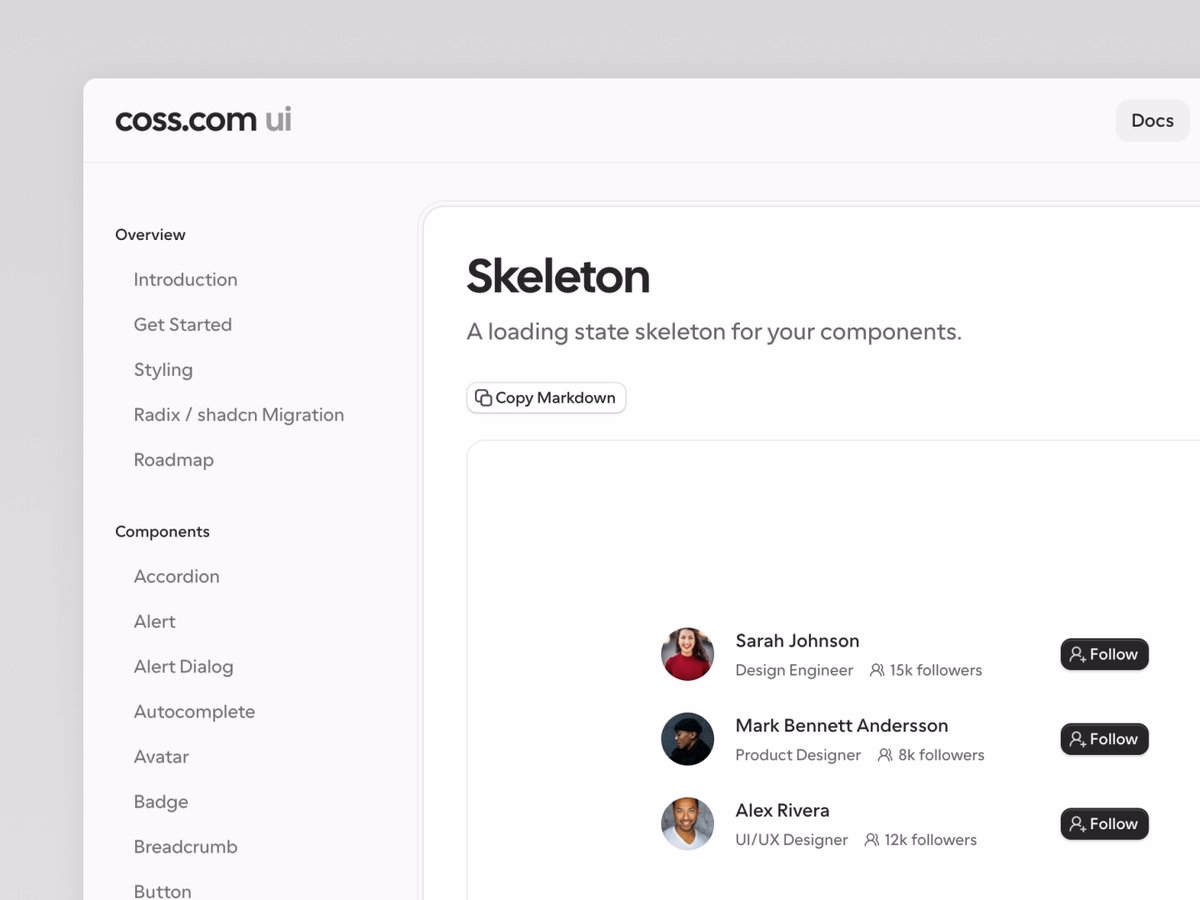 Started using Cal Sans UI on @coss_com and it feels so right. Great... - Pasquale Vitiello