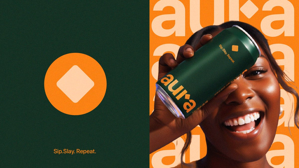 Brand design in progress for Aura - Ahmed