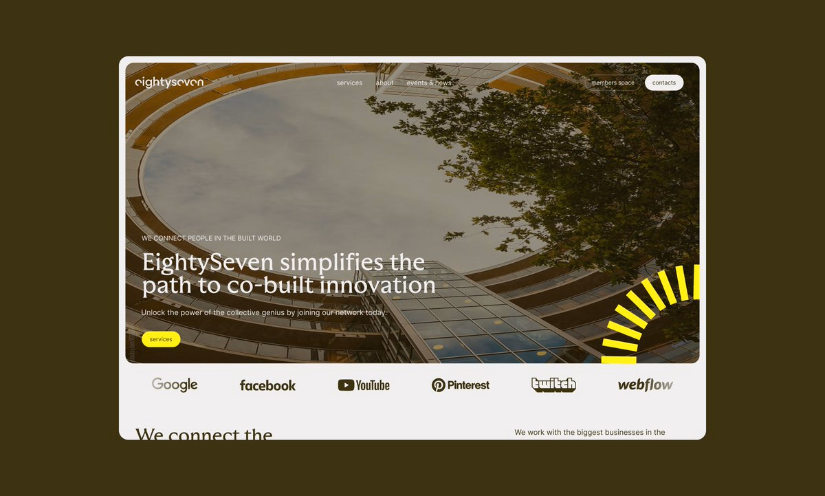 older web project. eighty seven, a company redefining the future of... - Lucie Bajgart