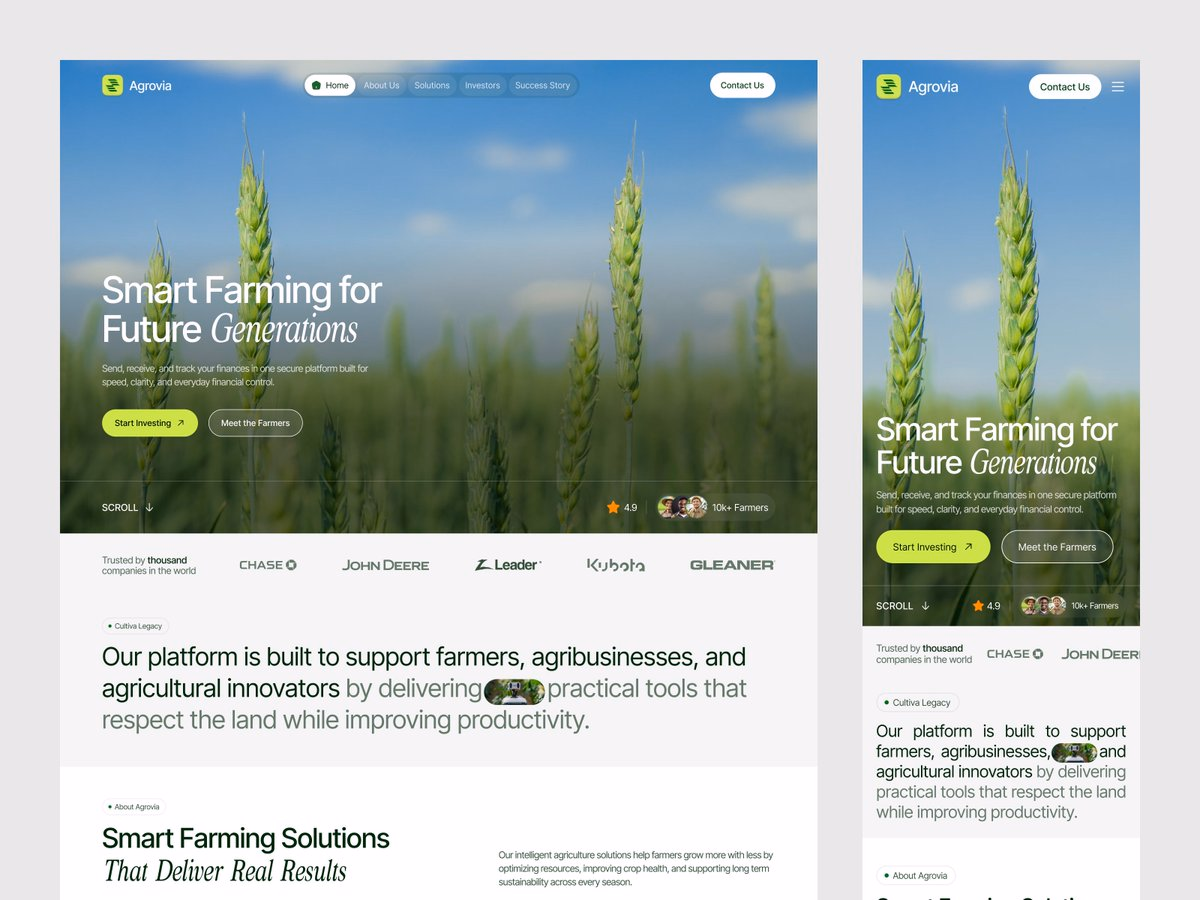 Agrovia - Modern Farming Website - Sajibur Rahman Sagor
