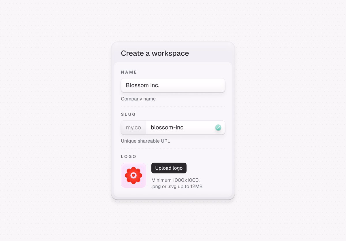 workspace config panel - Juliette