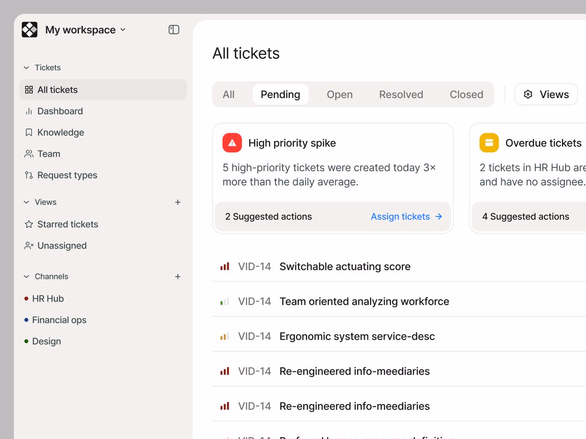 Ticket Dashboard – Smart Notifications Feature - DejvDesign