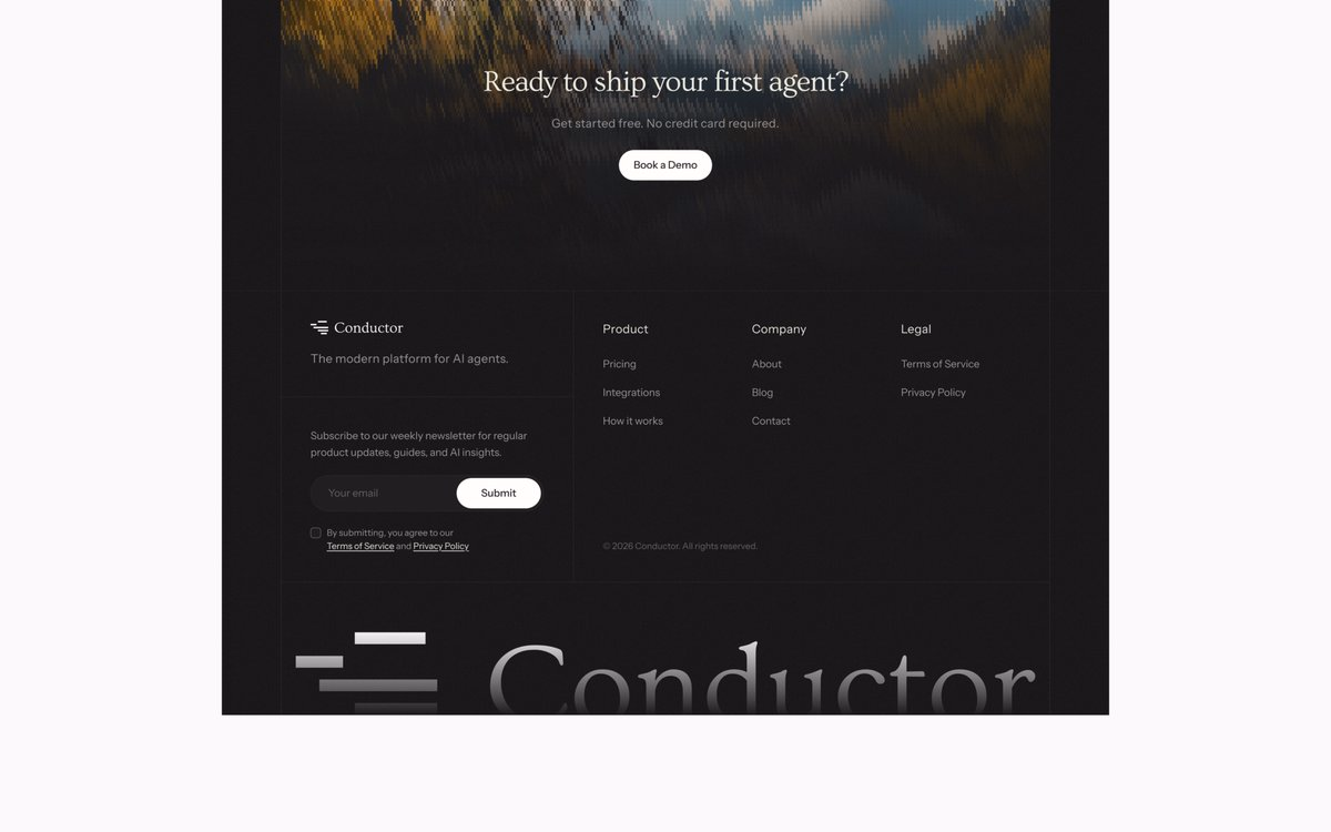Footer by @shubhdsgn - blanq space