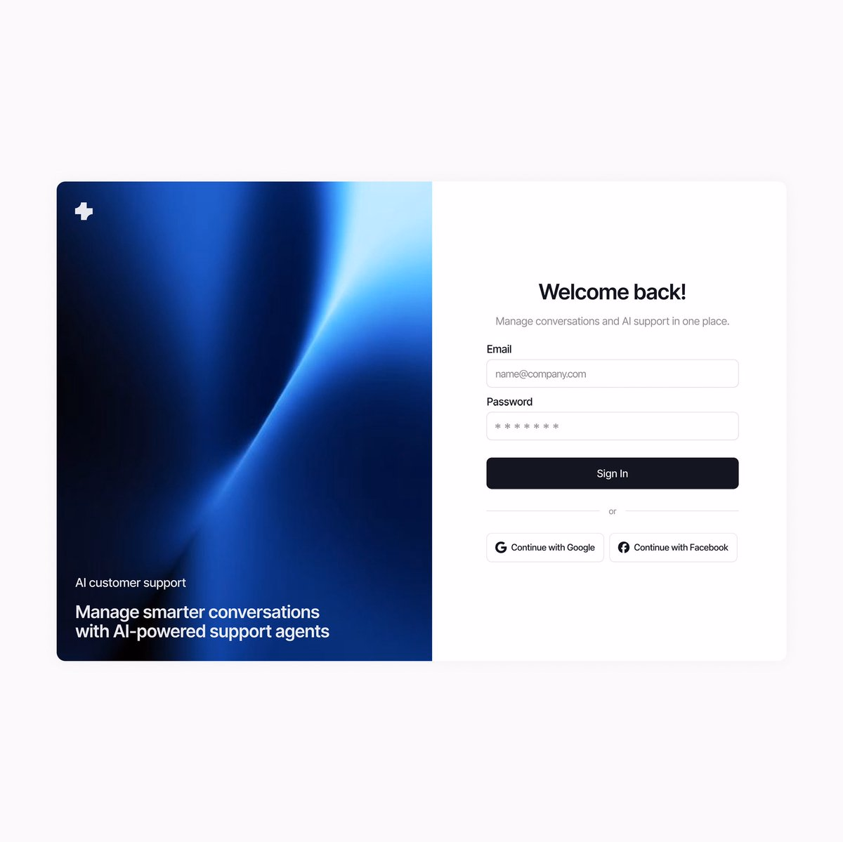 Sign In UI Design - Kevserctk