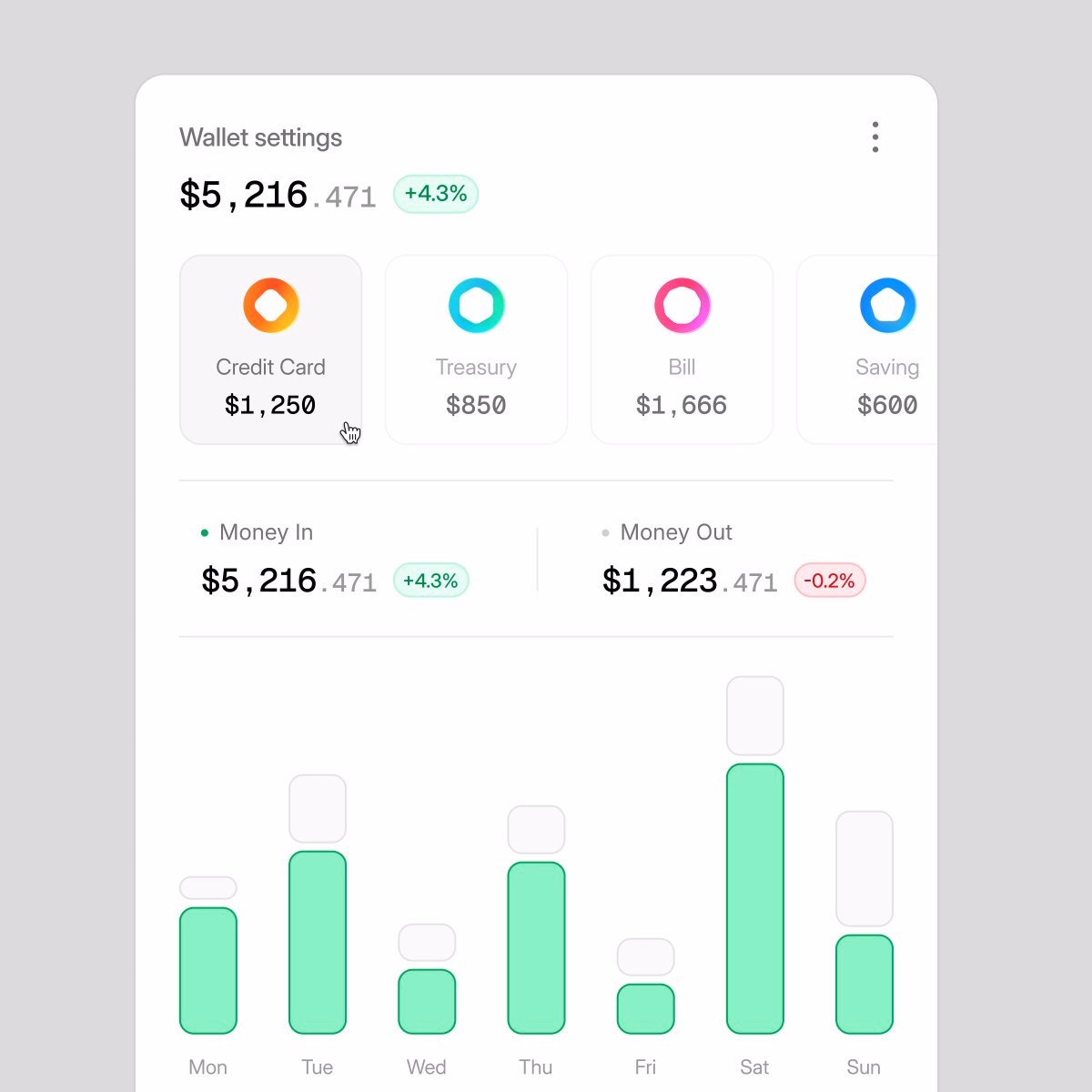 Wallet Settings - Halil